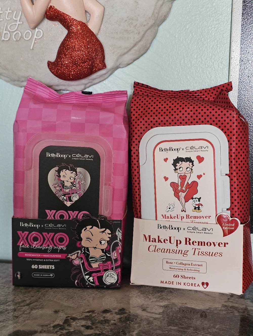 FREE FREE FREE Betty Boop makeup remover tissue pack BUY ONE GET ONE FREE